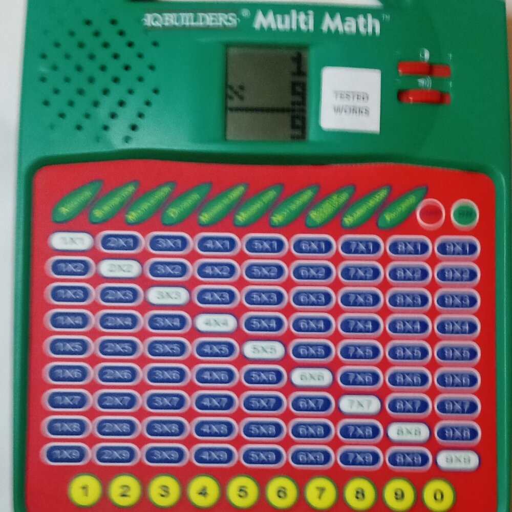 Vintage IQ Builders Multi Math Electronic Learning System 3 AA Batteries Works